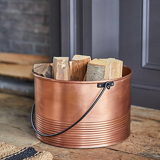 Copper Log Holder