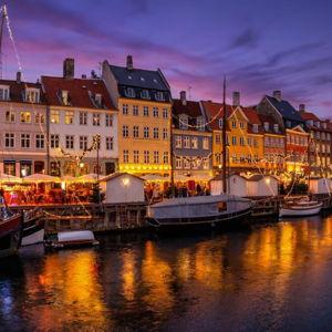 Honeymoon Flight from London to Copenhagen