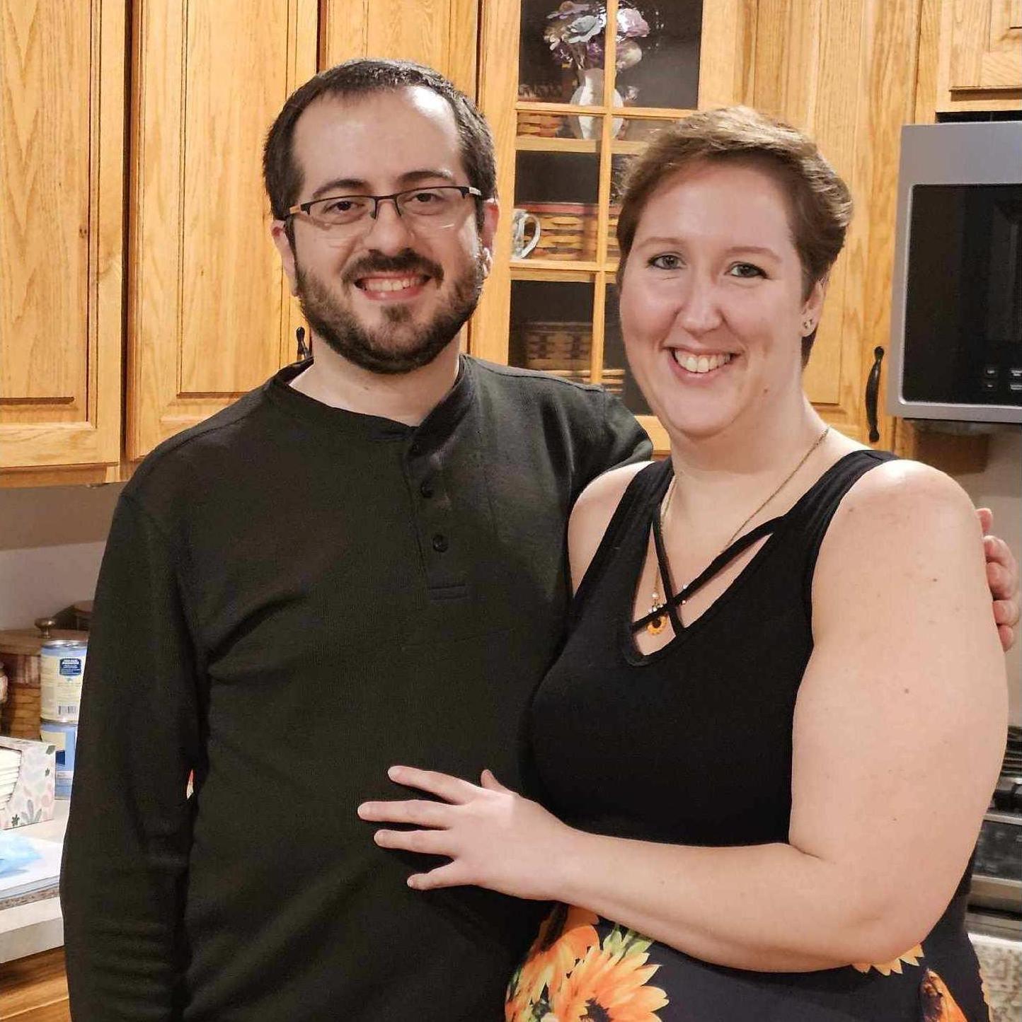Their first photo together, this is the night Andre met Jessica's parents.
