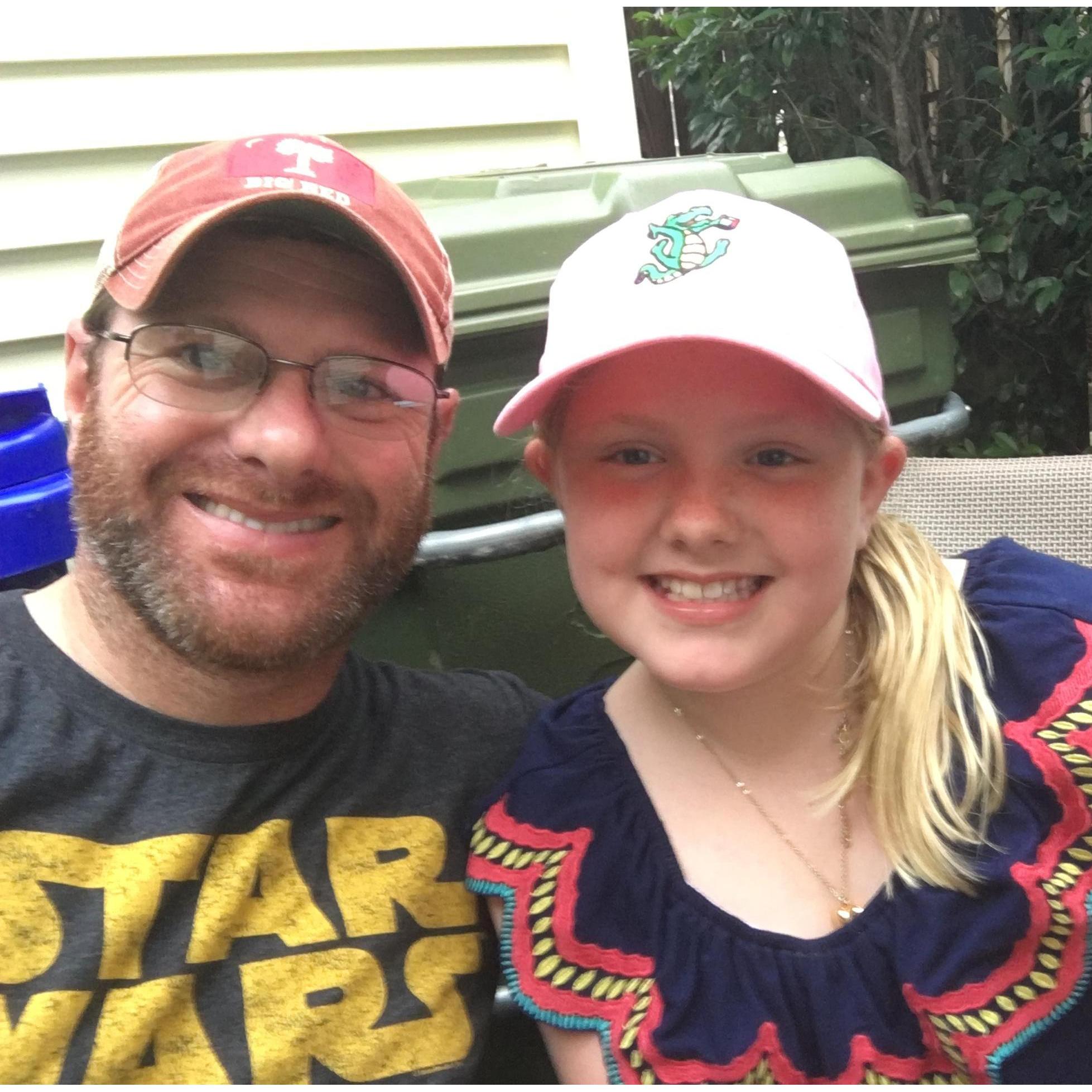 Nathan and AnneMarie hanging out.