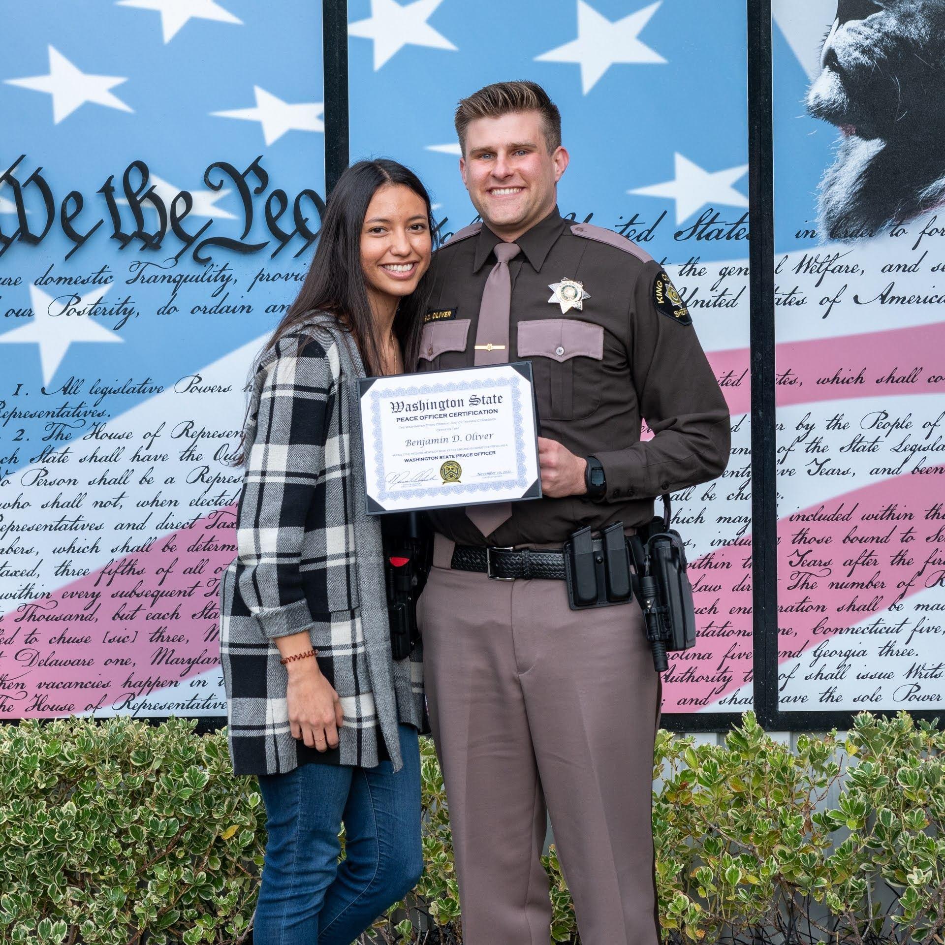 Ben's graduation from King County law enforcement academy!
