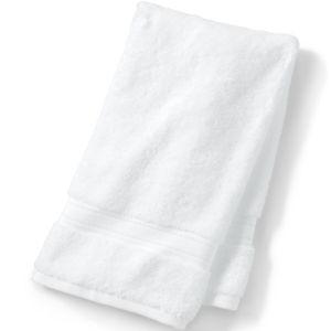 Lands' End Supima Towel White Bath- Hand Towel
