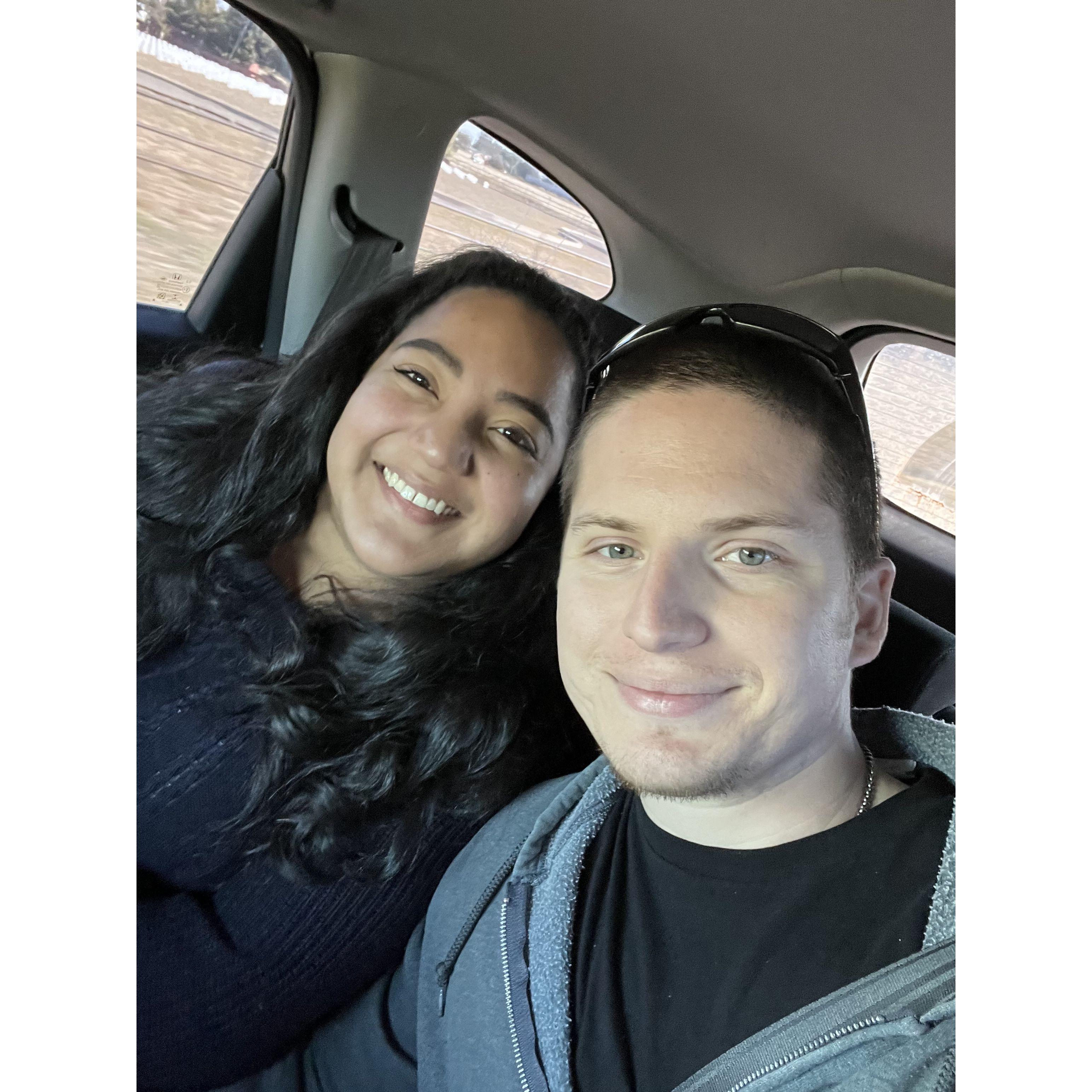 On the way to McCall's Pumpkin Patch.