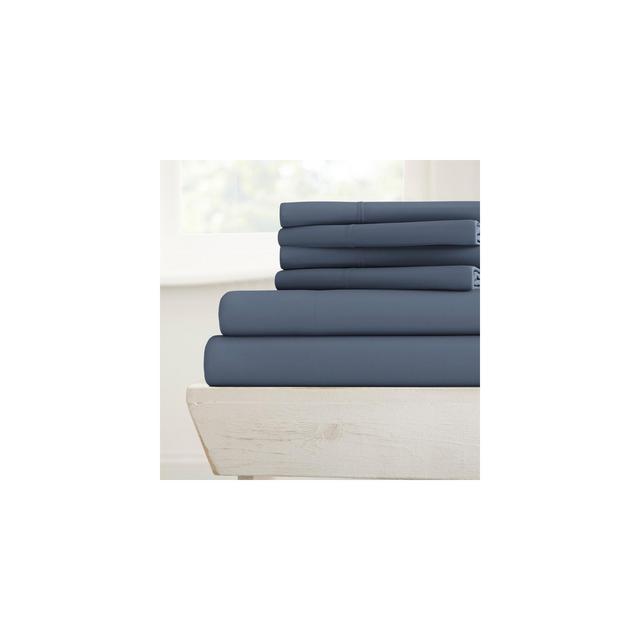 Solid 6 Piece Sheet Set - Ultra Soft, Easy Care - Becky Cameron, Stone, King