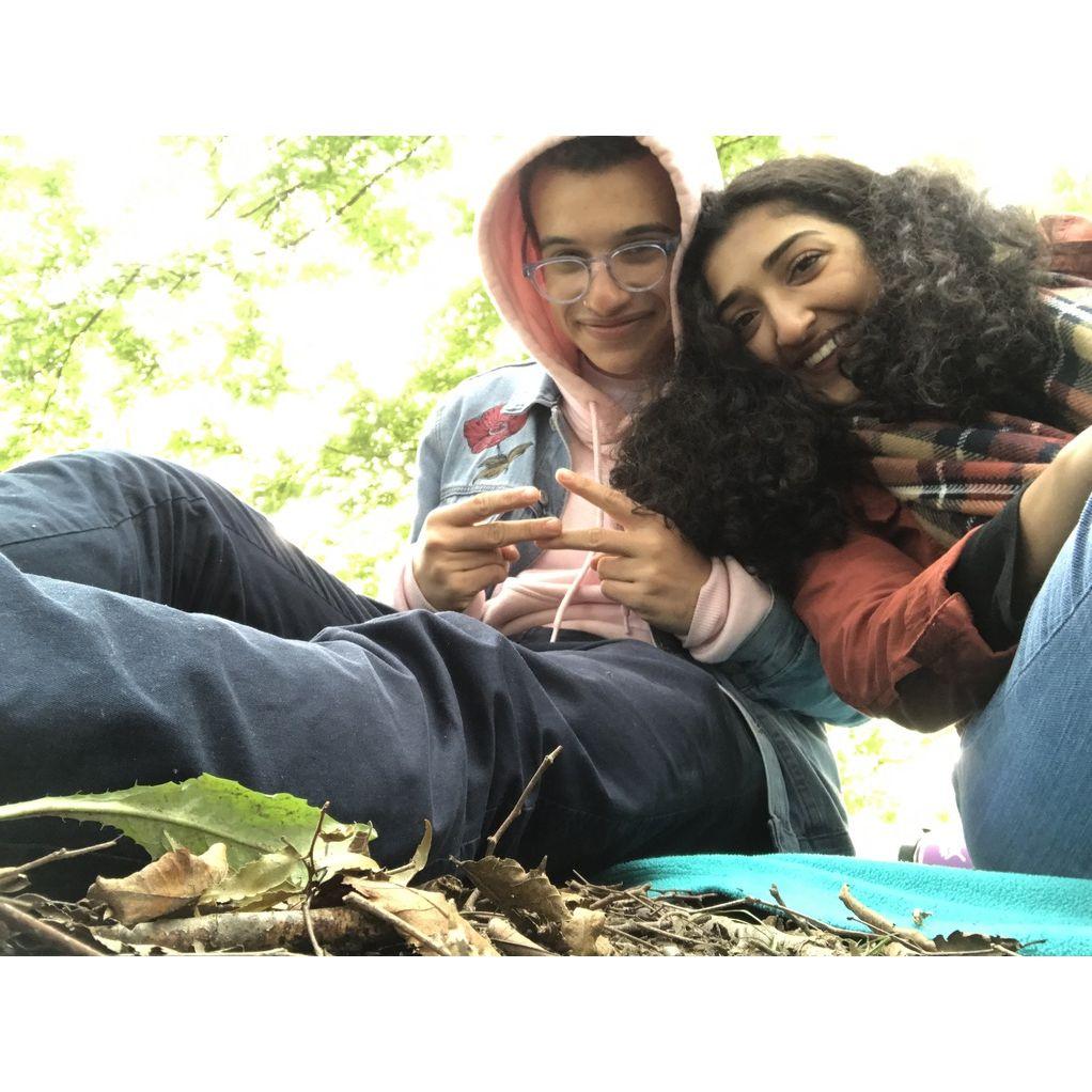 This is us during our first date on October 14, 2018! We went for a picnic at the Arnold Arboretum.