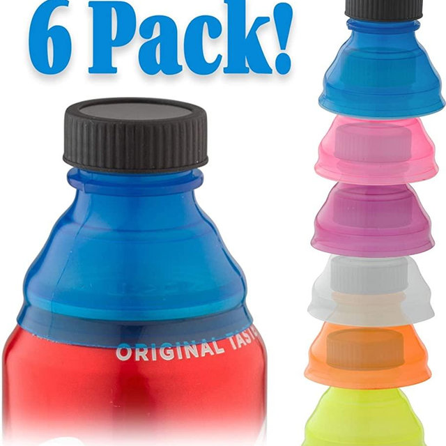 Clear Soda Can Lids (6 Pack) | Superior Can Covers For Soda, Beer, Energy Drinks, Juice, Seltzer | Must-Have Picnic Accessories & Beach Gadgets | BPA-Free Reusable Fizz Lids | By Smart House