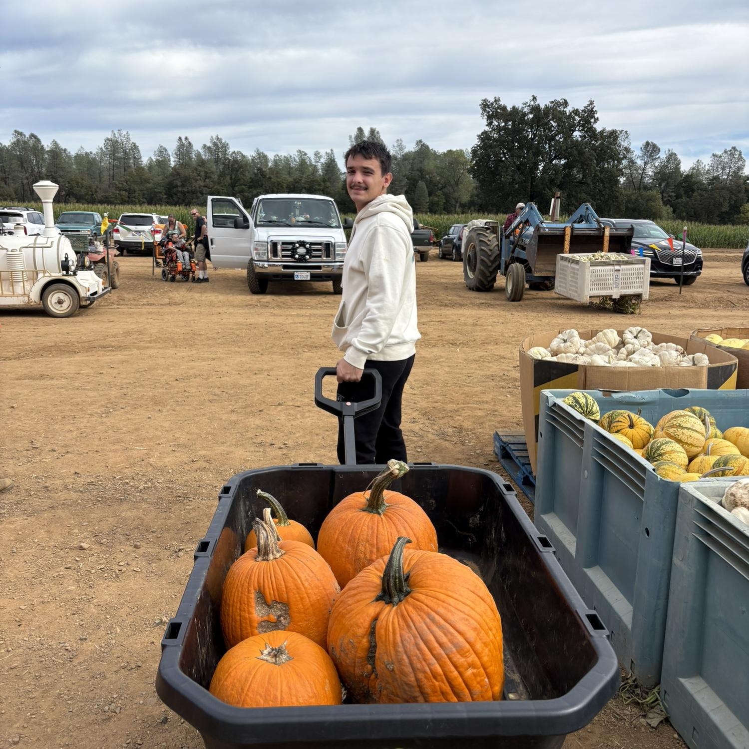 First time going to the pumpkin patch!