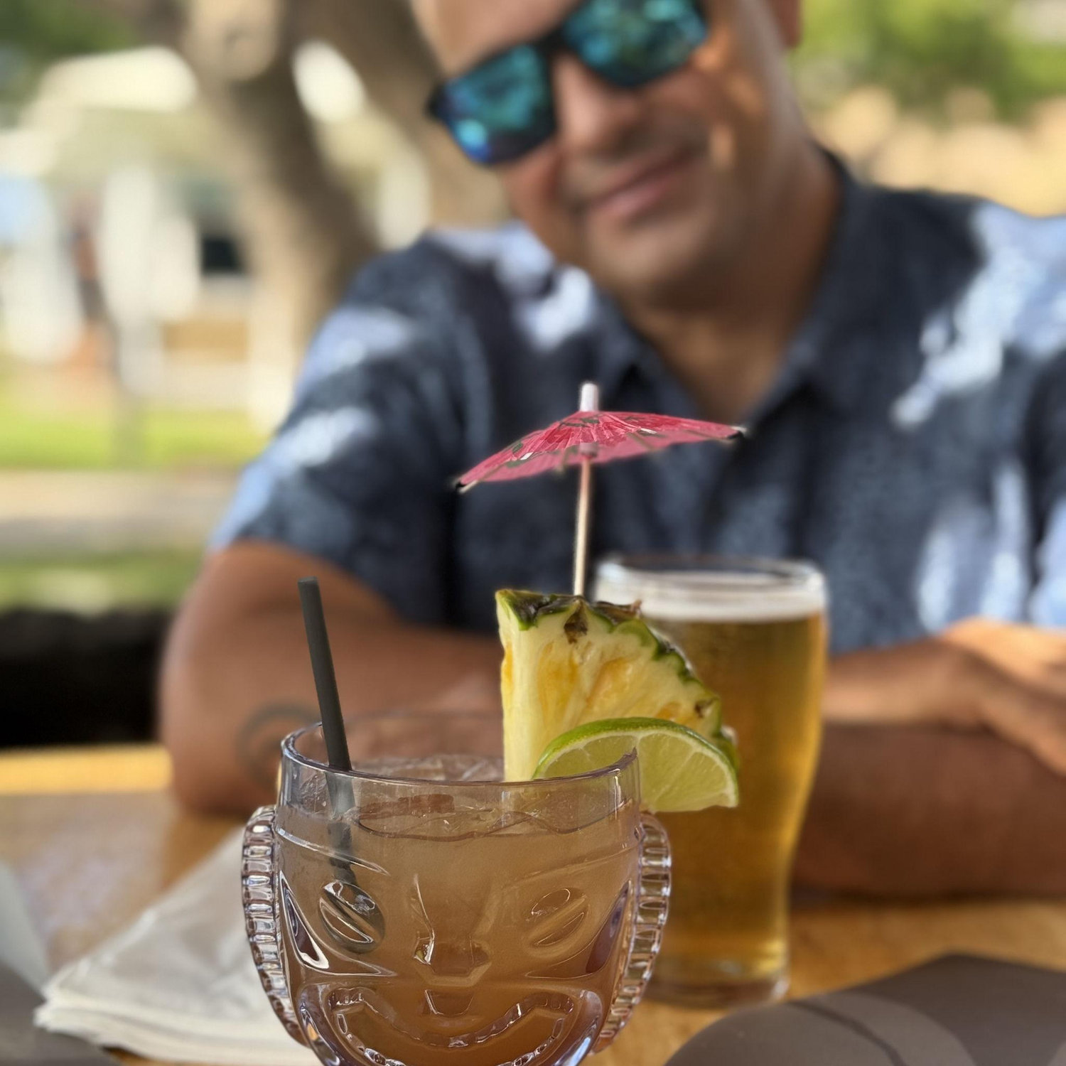 Enjoying drinks