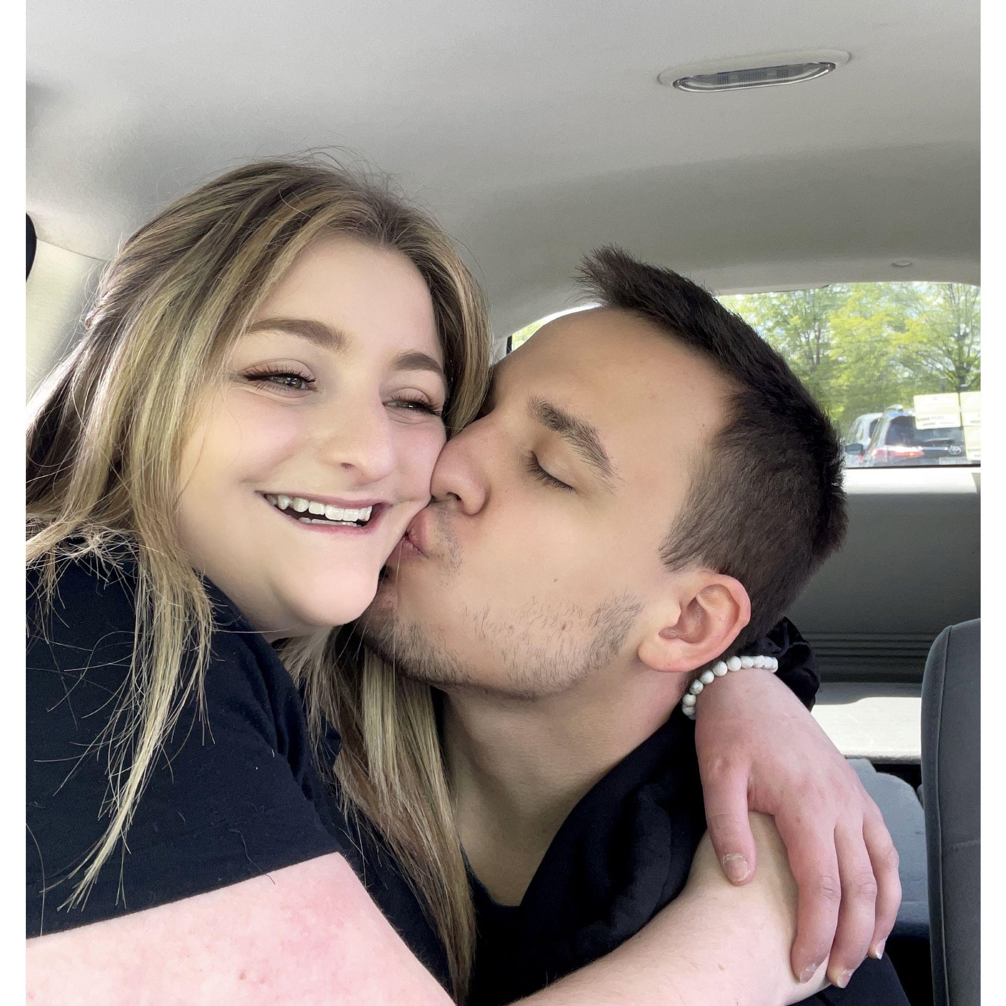This was taken before heading to the airport the day Thad moved to Seattle for work.