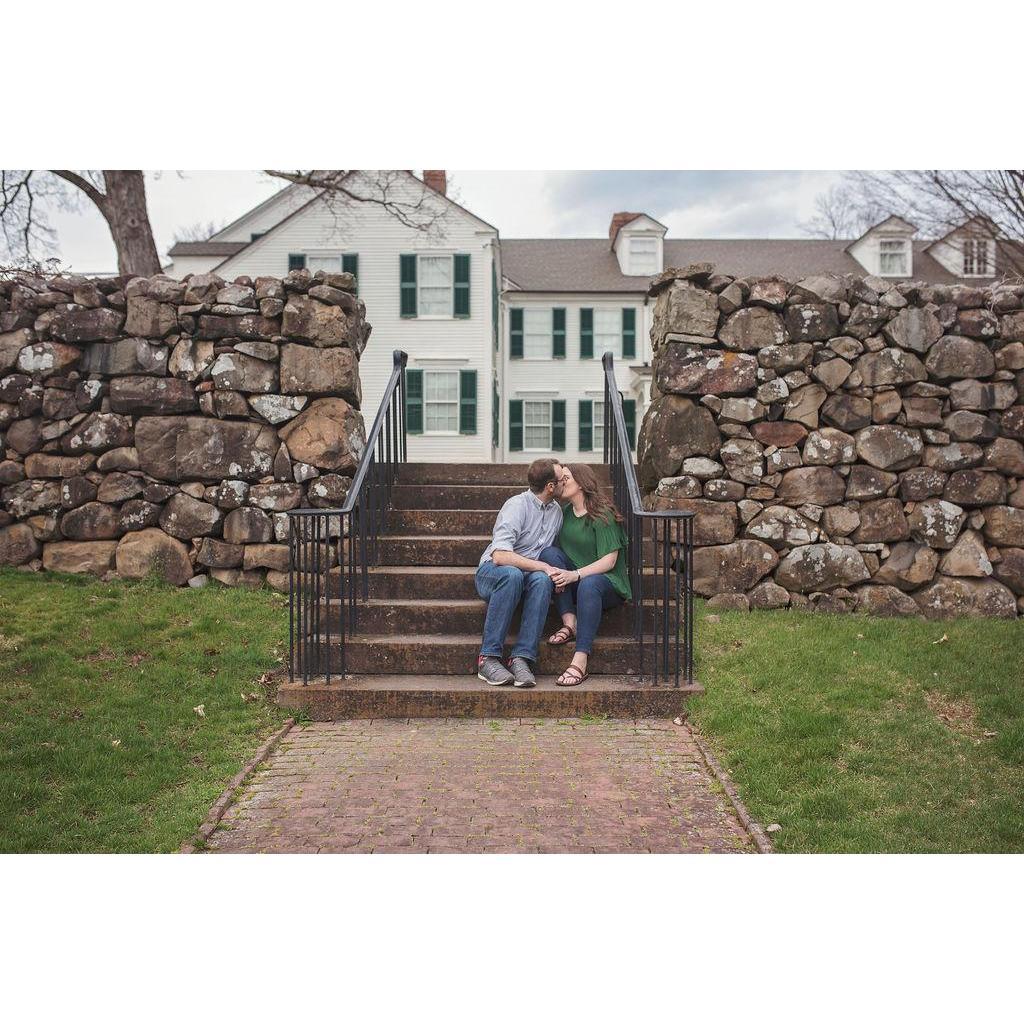 on the steps of the Sunken Garden at the Hill-Stead
