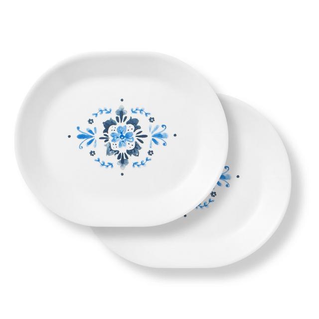 Corelle®Portofino 12.25” Serving Platters, 2-pack