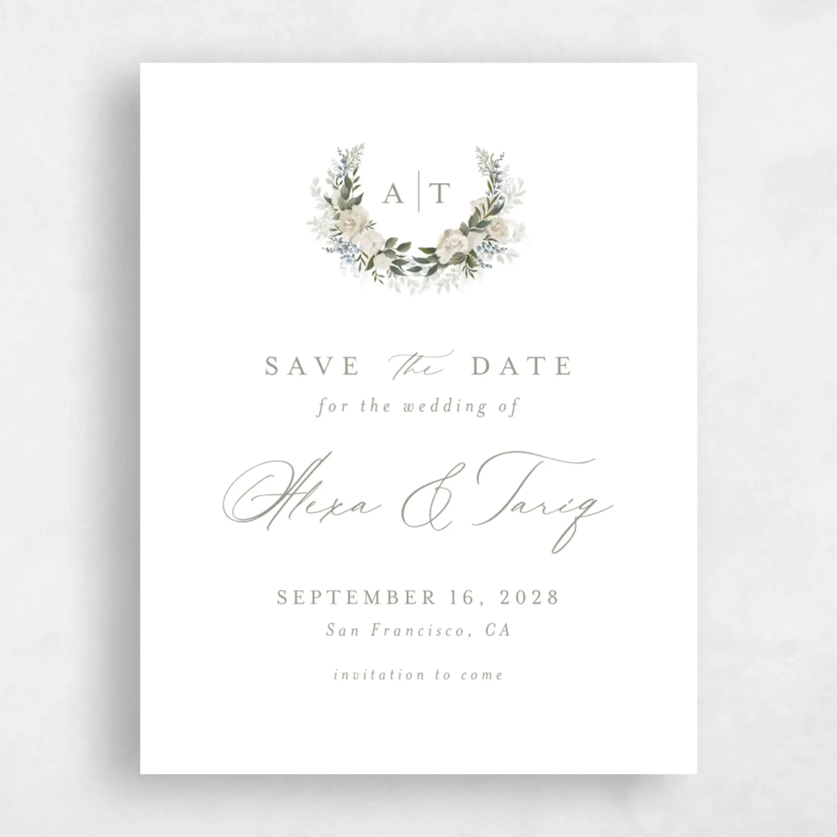 Save The Date - Juniper Portrait preview