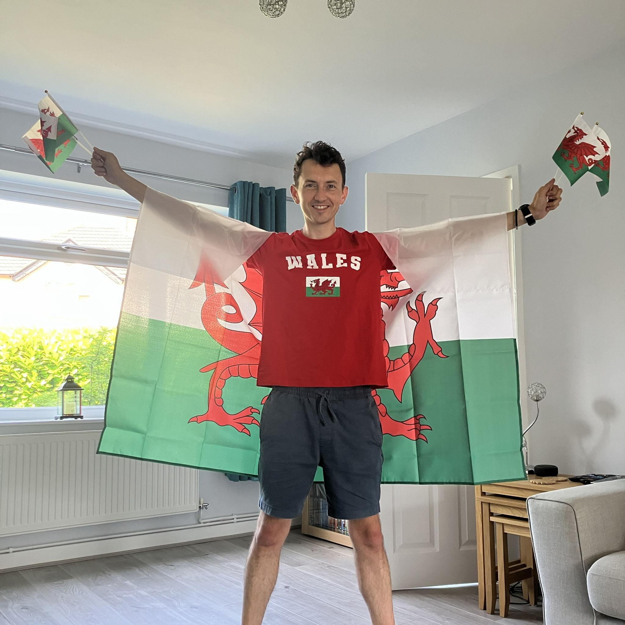 Bringing the Welsh support into England for the football...Wales lost 6-1.