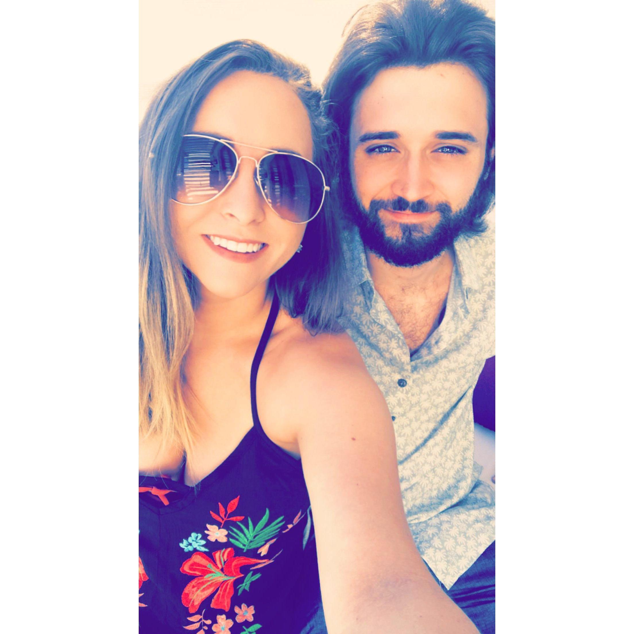 Just weeks before we got engaged! Our trip to Punta Cana.