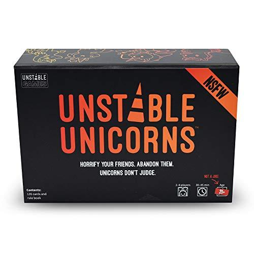 Unstable Unicorns Not Safe For Work Card (Nsfw) Game - A Strategic Card Game & Party Game For Adults with Drinking Rules Available