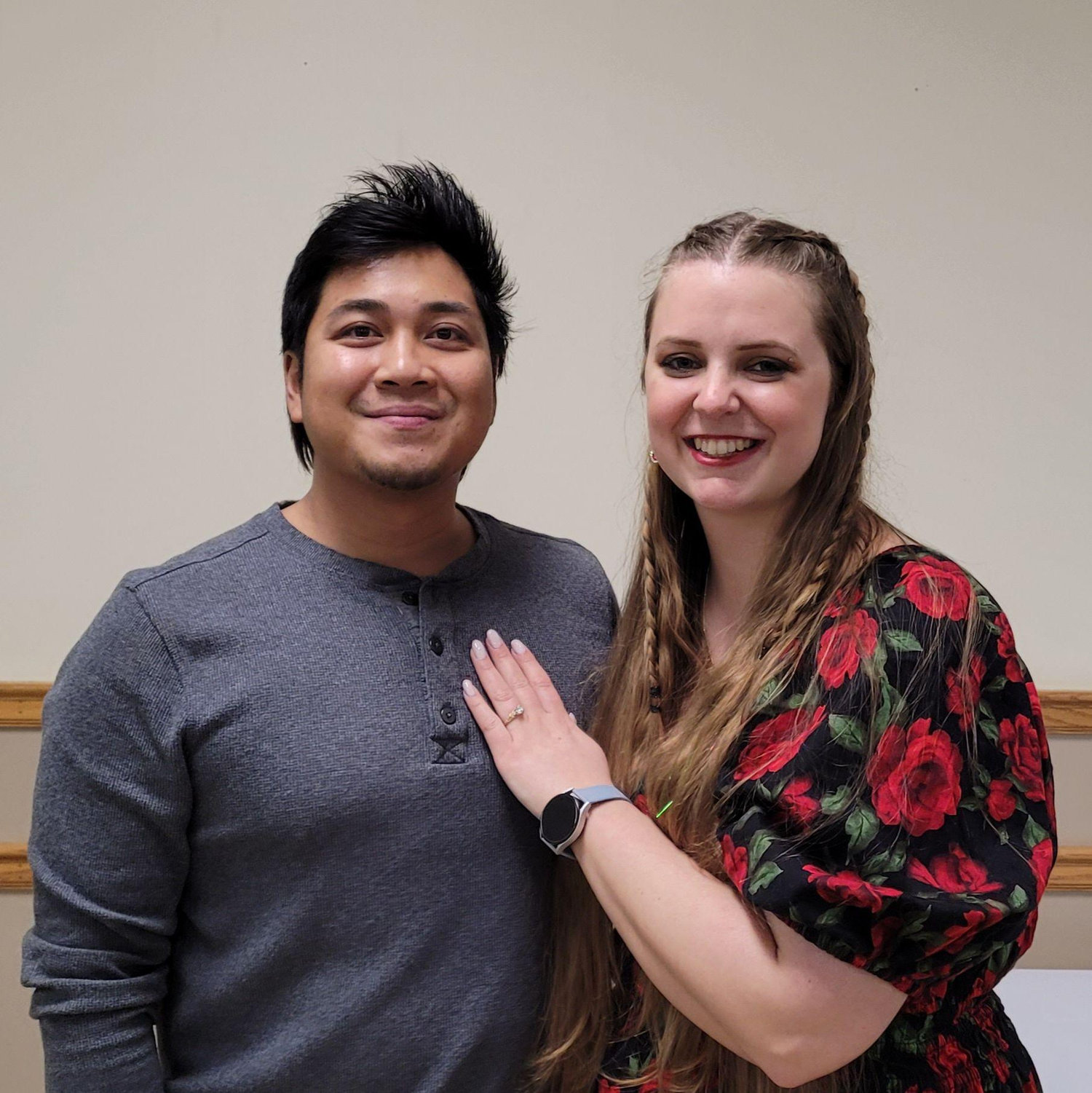 Christmas party shortly after we got engaged - 2024