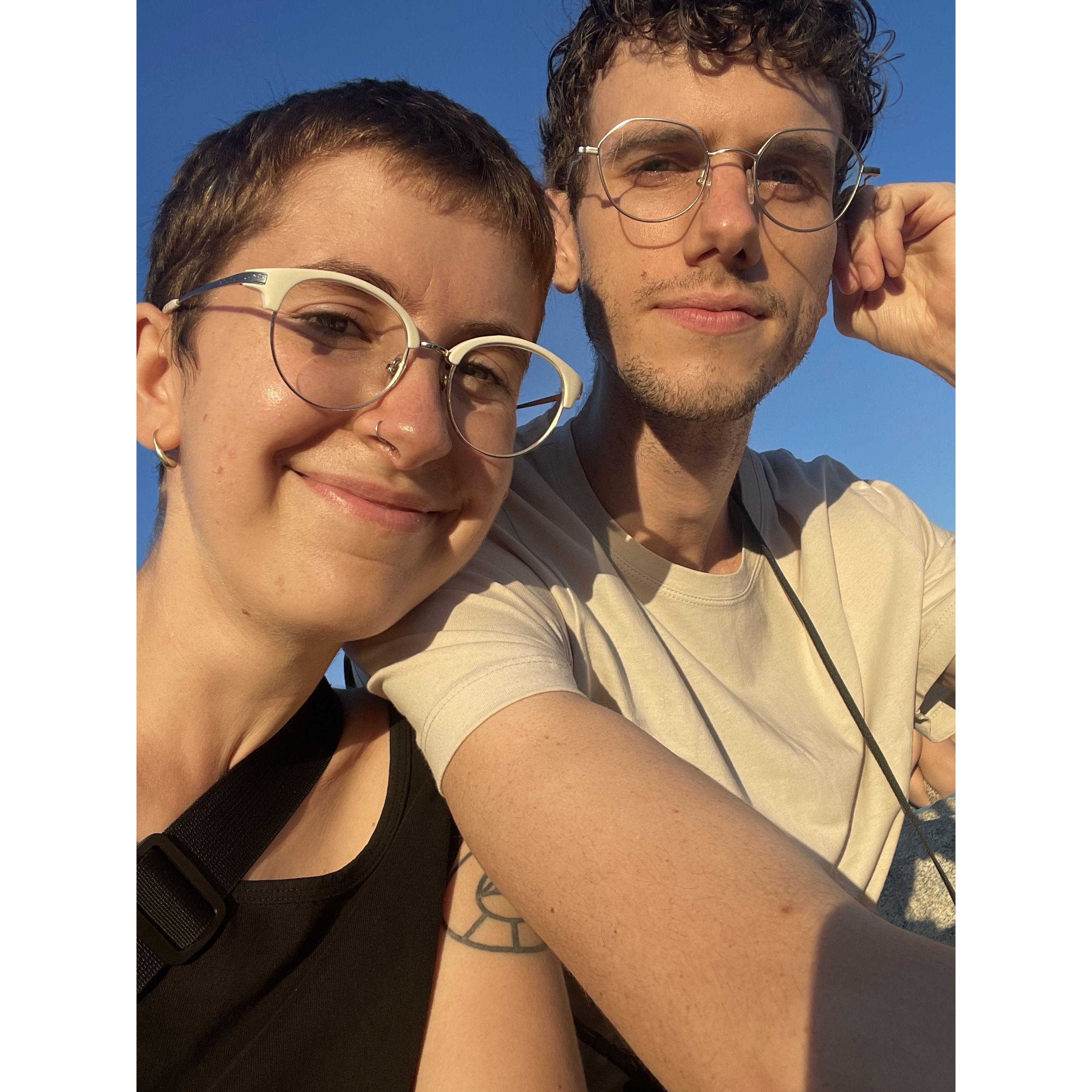 bright sun in barcelona