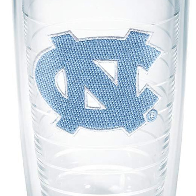 Tervis 1056679 North Carolina Tar Heels Logo Tumbler with Emblem and Navy Lid 16oz, Clear