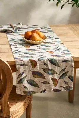 Fall Foliage Linen Runner