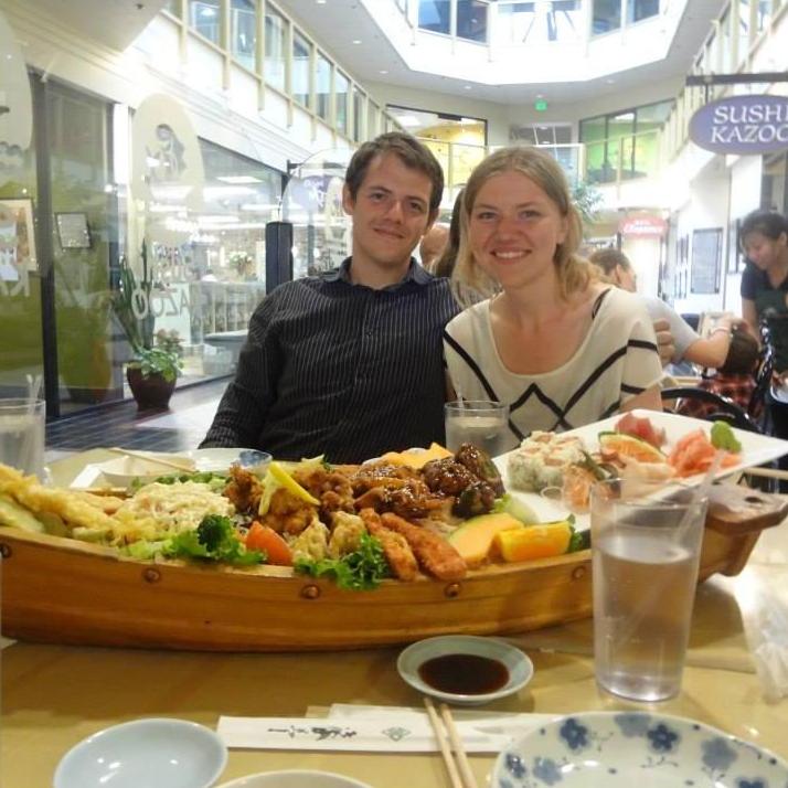 First Month of Dating. YAY SUSHI
