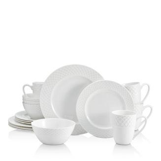 Mikasa Trellis White 16-Piece Dinnerware Set