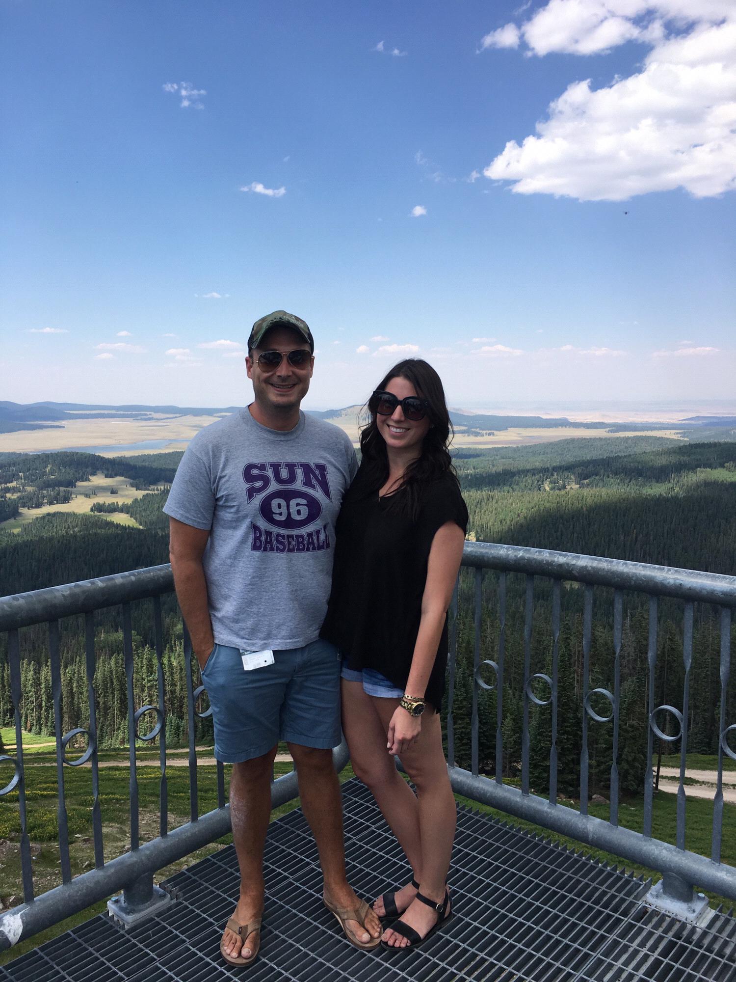 On top of the world visiting Kyle's mom in Pinetop, AZ.