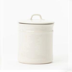 Handled Ceramic Canister — small