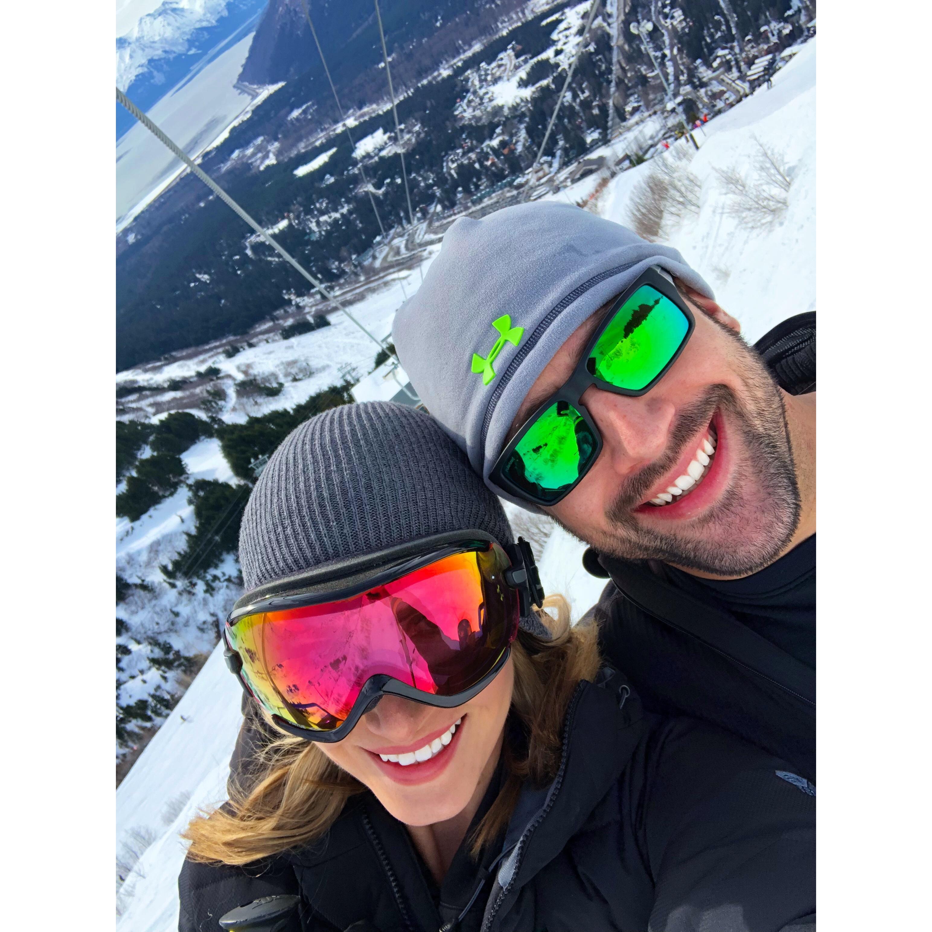 Skiing at Alyeska in Girdwood, AK