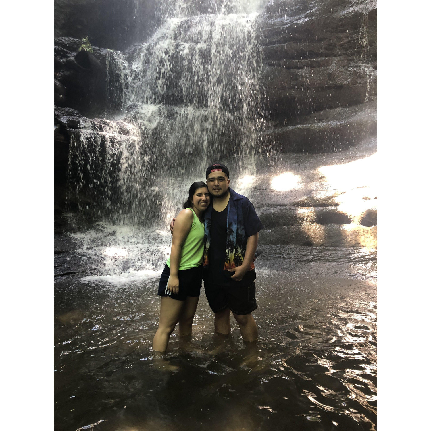 June 2020
The day we went to Starved Rock with our friends, We were walking down a small waterfall then David stubbed his toes between the rocks. This was the day that made me realize he's a big baby.