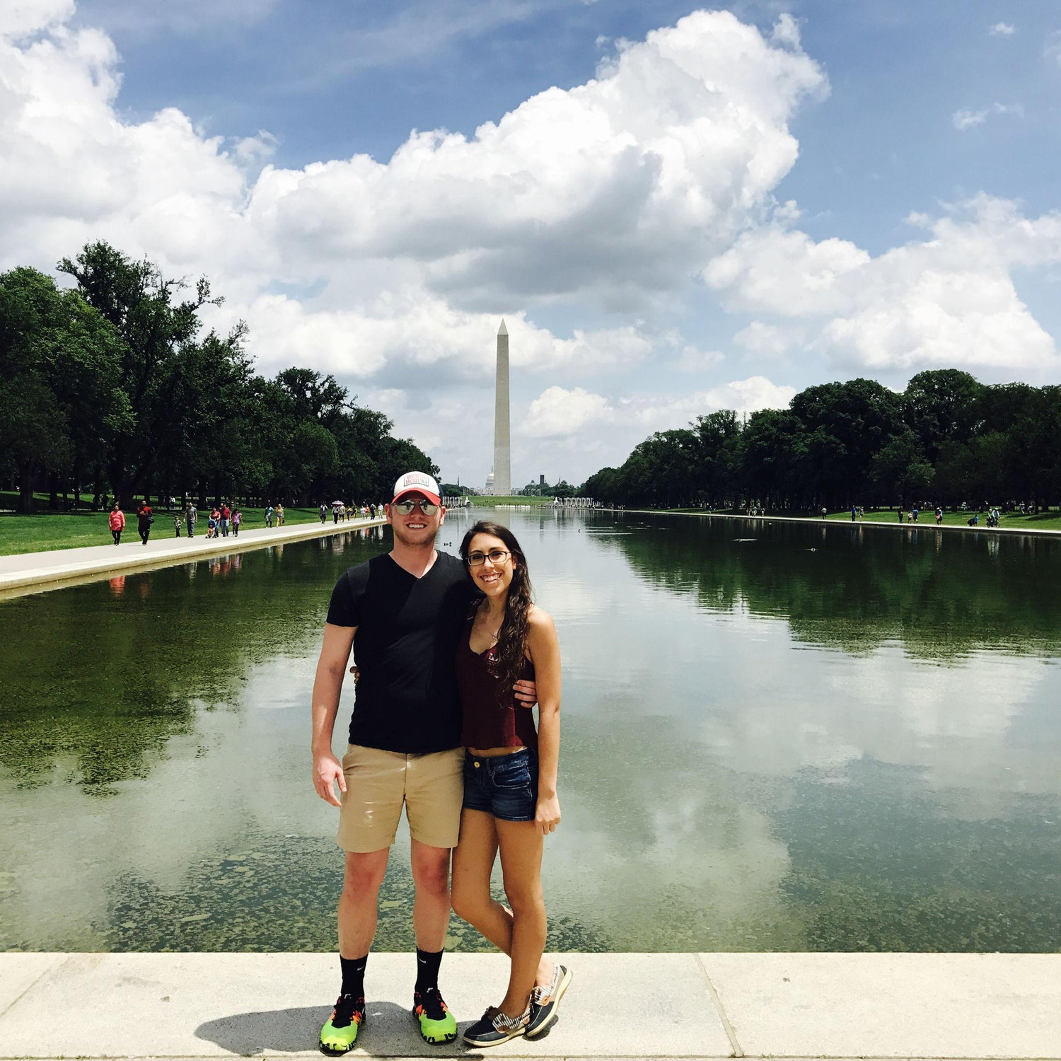 Our first DC Trip for our one year anniversary. Washington Monument & the Reflecting Pool - May 2017