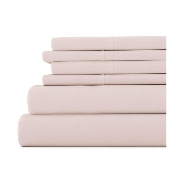Kaycie Gray Solid Easy Care 6-Pc. Sheet Set, Twin