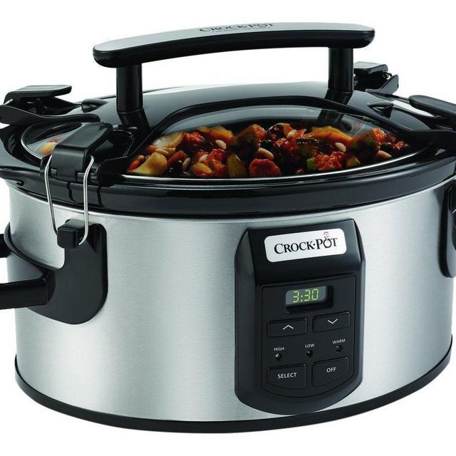 Crockpot Cook and Carry Cooker with Digital Control, 6 quart, Silver (SCCPVS600ECP-S)
