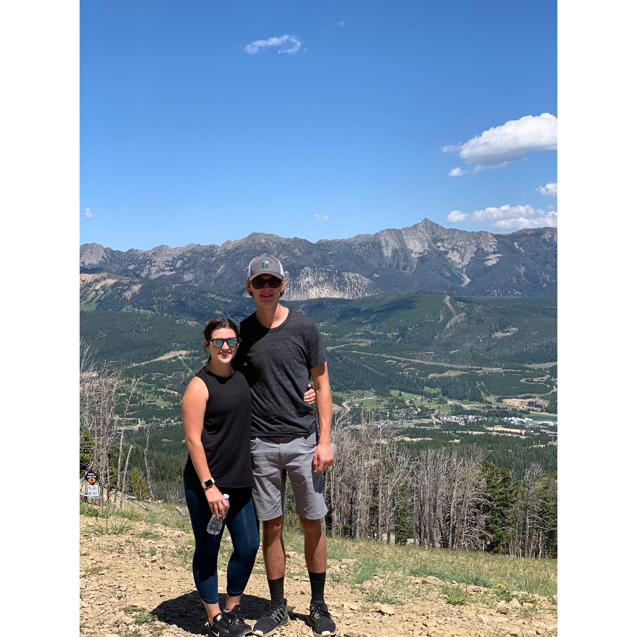 Visiting one of Ben's friends in Big Sky.