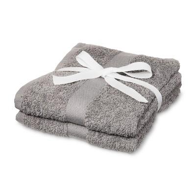 2pk Hand Towel Gray - Room Essentials™
