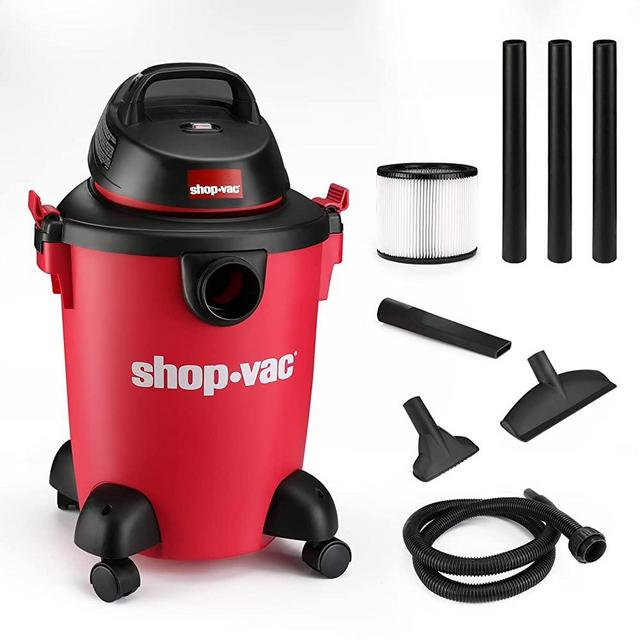 Shop-Vac 6 Gallon 3.0 Peak HP Wet Dry Vacuum, 3 in 1 Function Heavy-Duty Shop Vacuum with Filters, Attachments, Ideal for Home, Jobsite, Garage, Car & Workshop. 5971636
