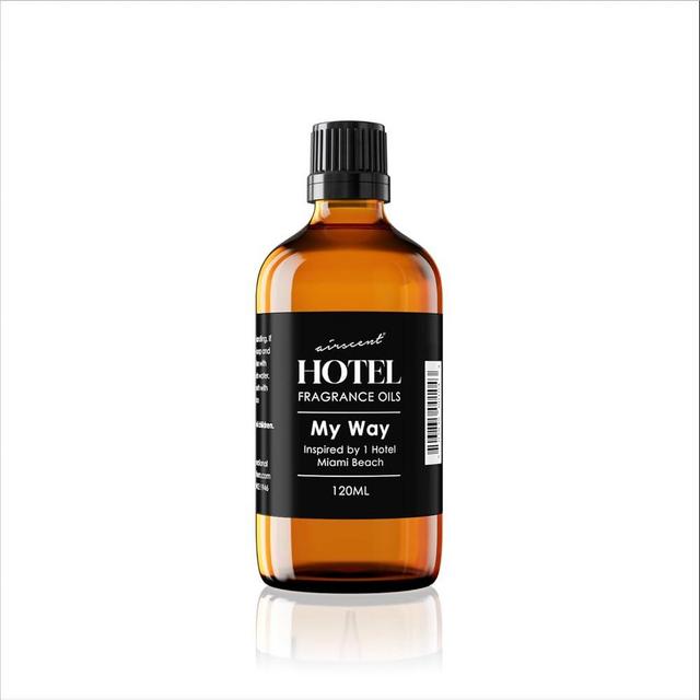 My Way Diffuser Oil Inspired by The 1 Hotel Miami Scent - AirScent My Way Fragrance Oil Blend - 120 mL, 4 fl oz Glass Dropper Bottle with Euro Cap for Aromatherapy Diffusers and Humidifiers