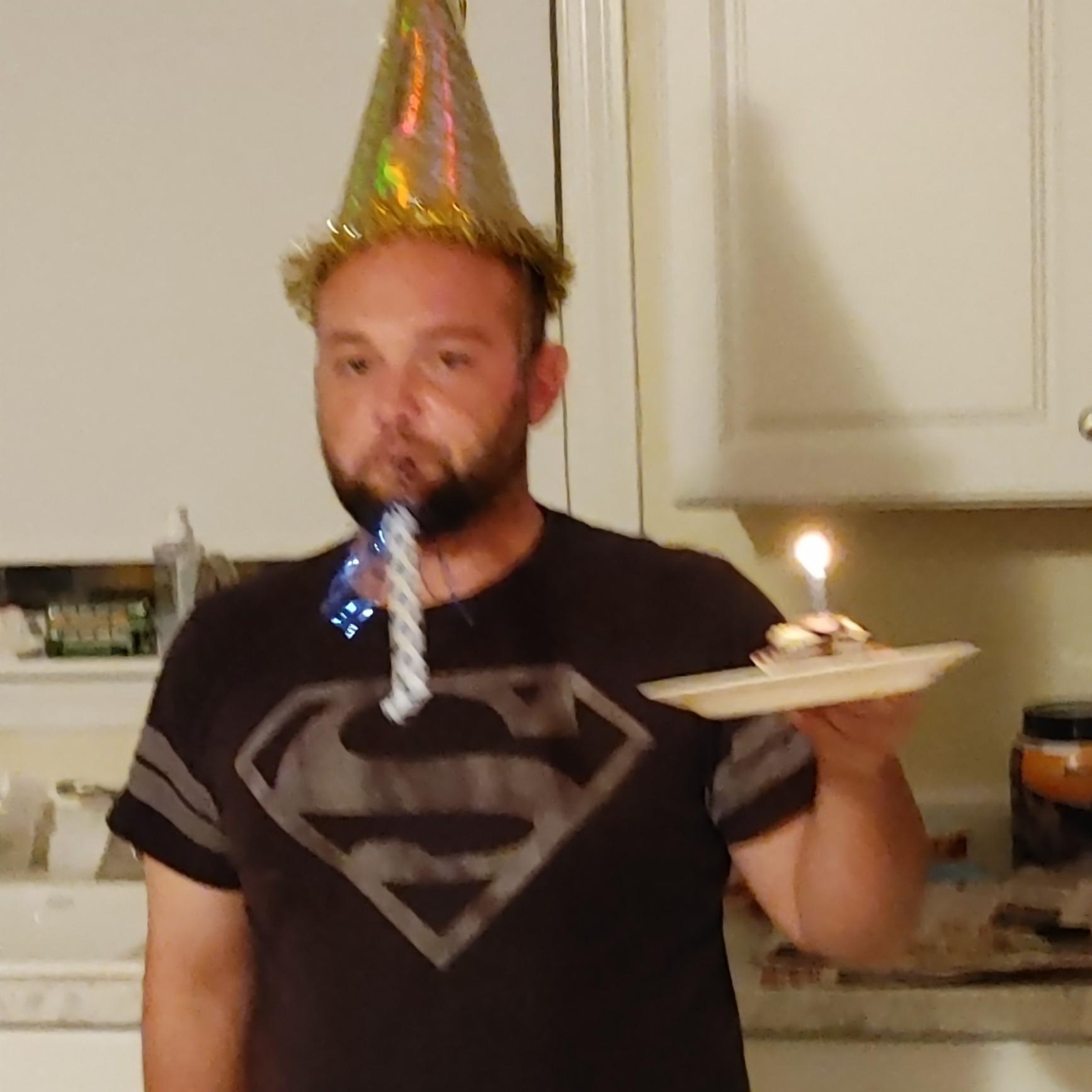 July 19, 2021 - Joe stayed up until Shawn got home at 10:10 pm to celebrate his birthday.