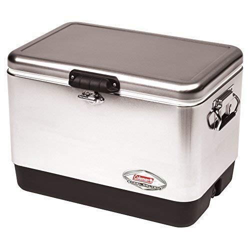 Coleman Cooler | Steel-Belted Cooler Keeps Ice Up to 4 Days | 54-Quart Cooler for Camping, BBQs, Tailgating & Outdoor Activities