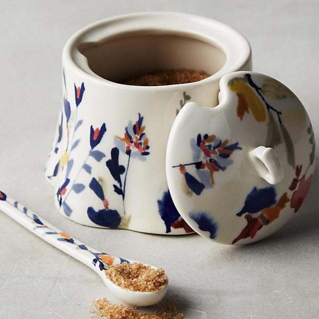 Wildflower Study Sugar Pot