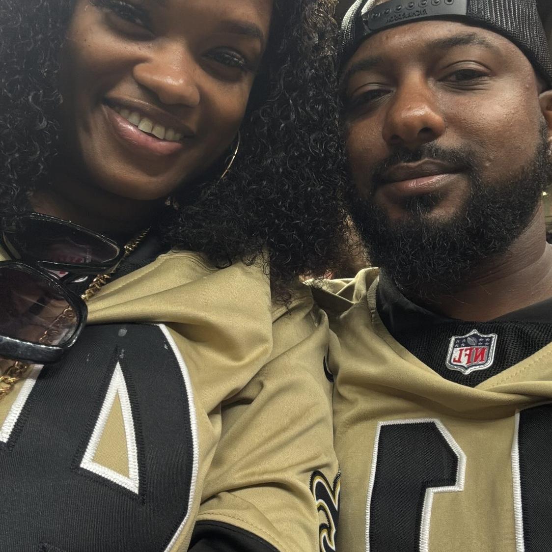 Our first Saints game!