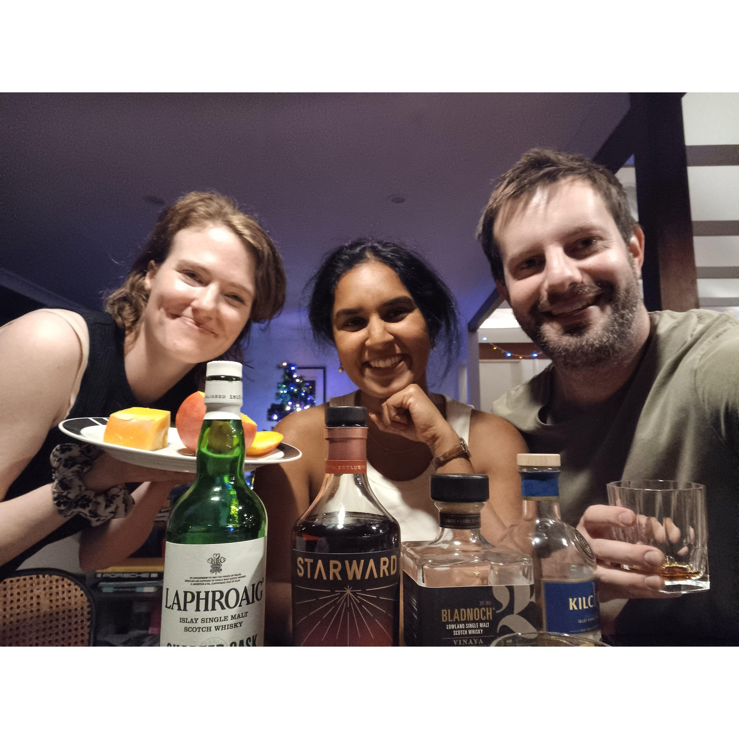 Scotch and cheeses with Mil