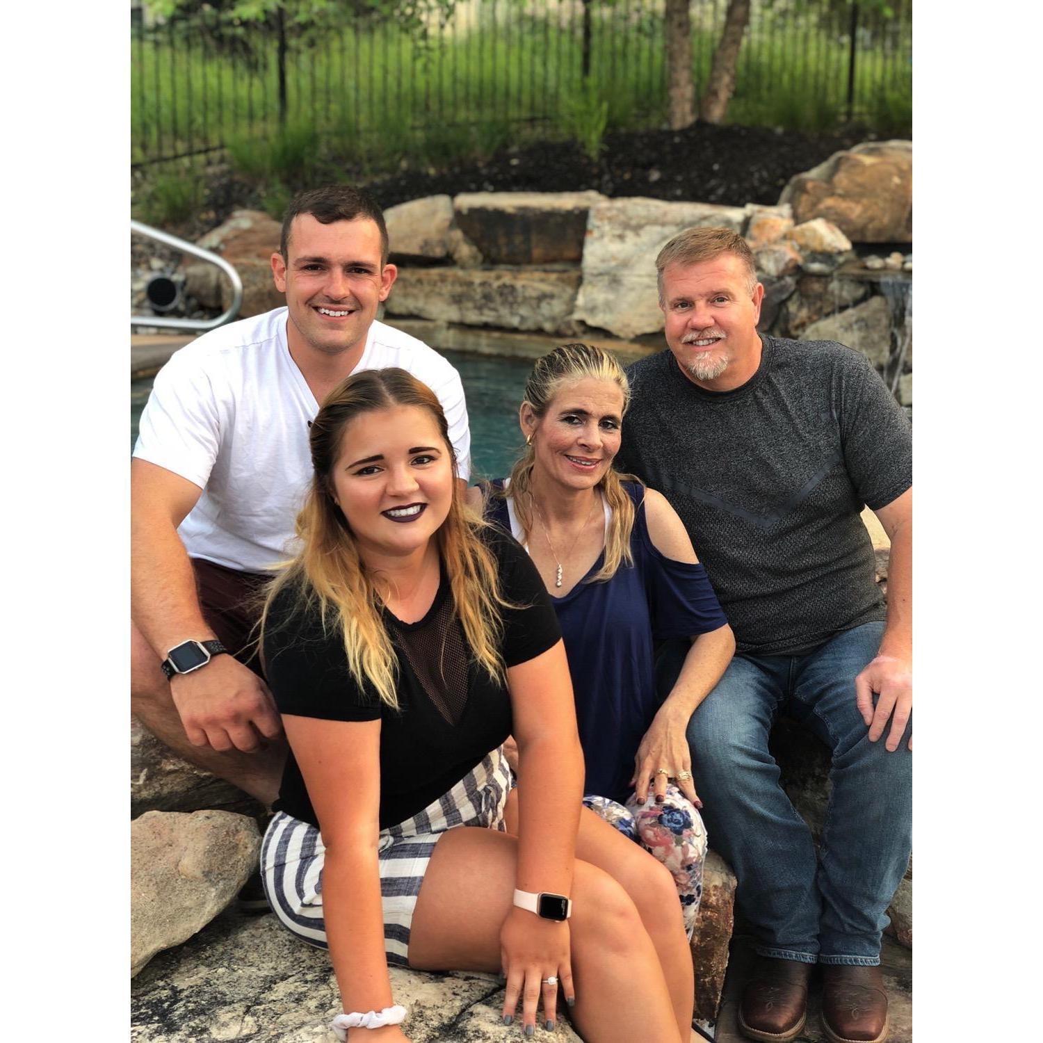 When the parents came to see the new apartment and join us for dinner!