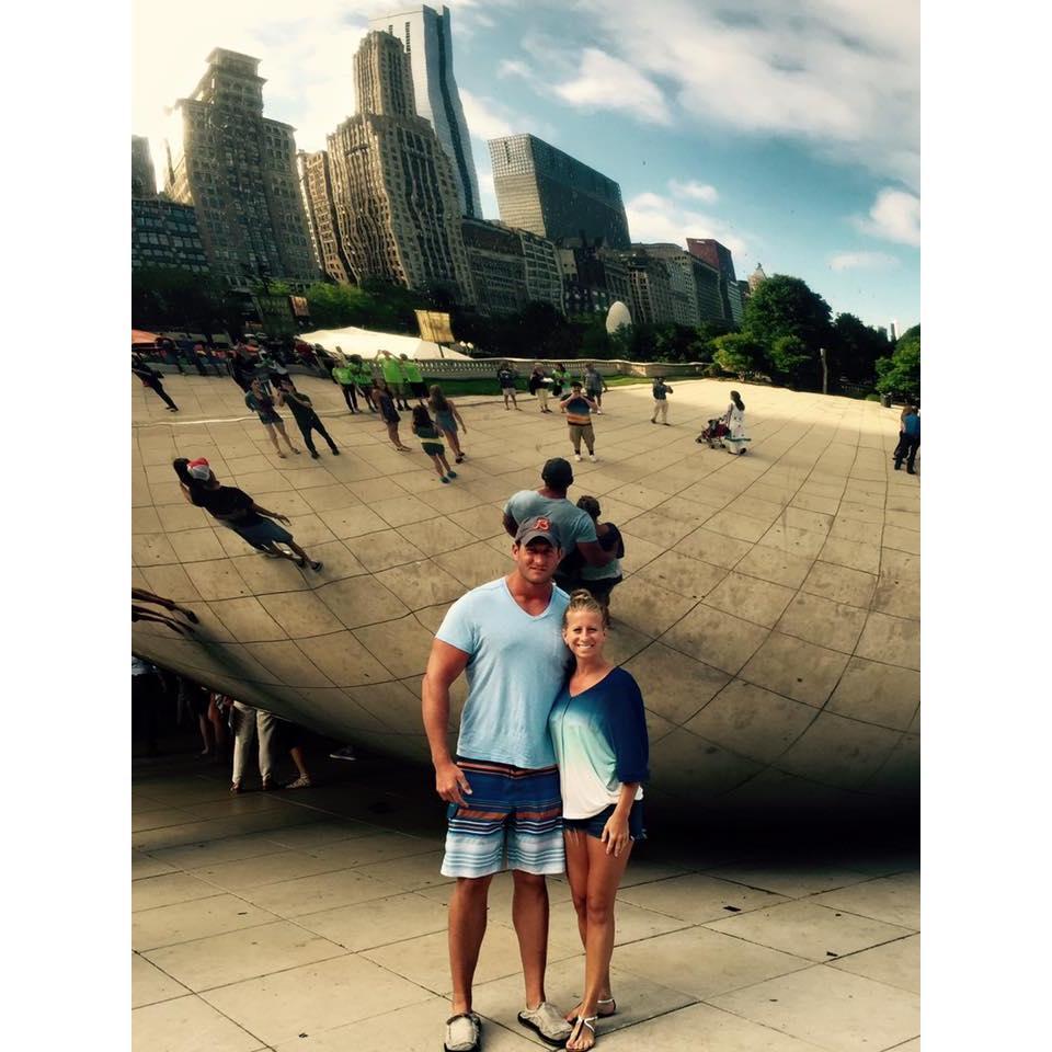 Both from Chicago so we had to take a pic at the BEAN