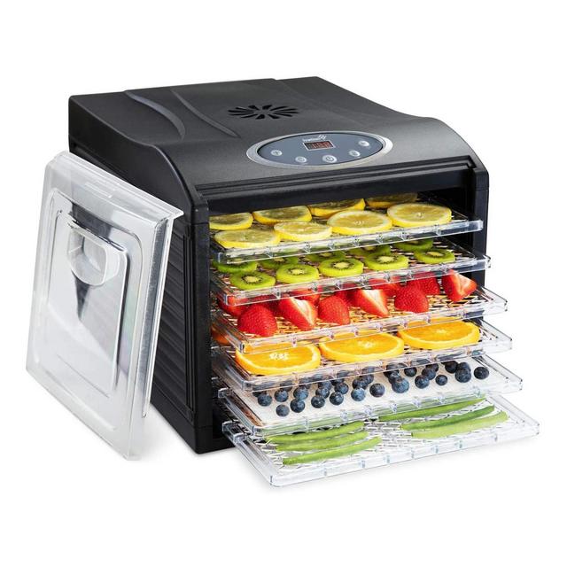 Ivation 6-Tray, Food, Fruit & Jerky Dehydrator Machine - Black