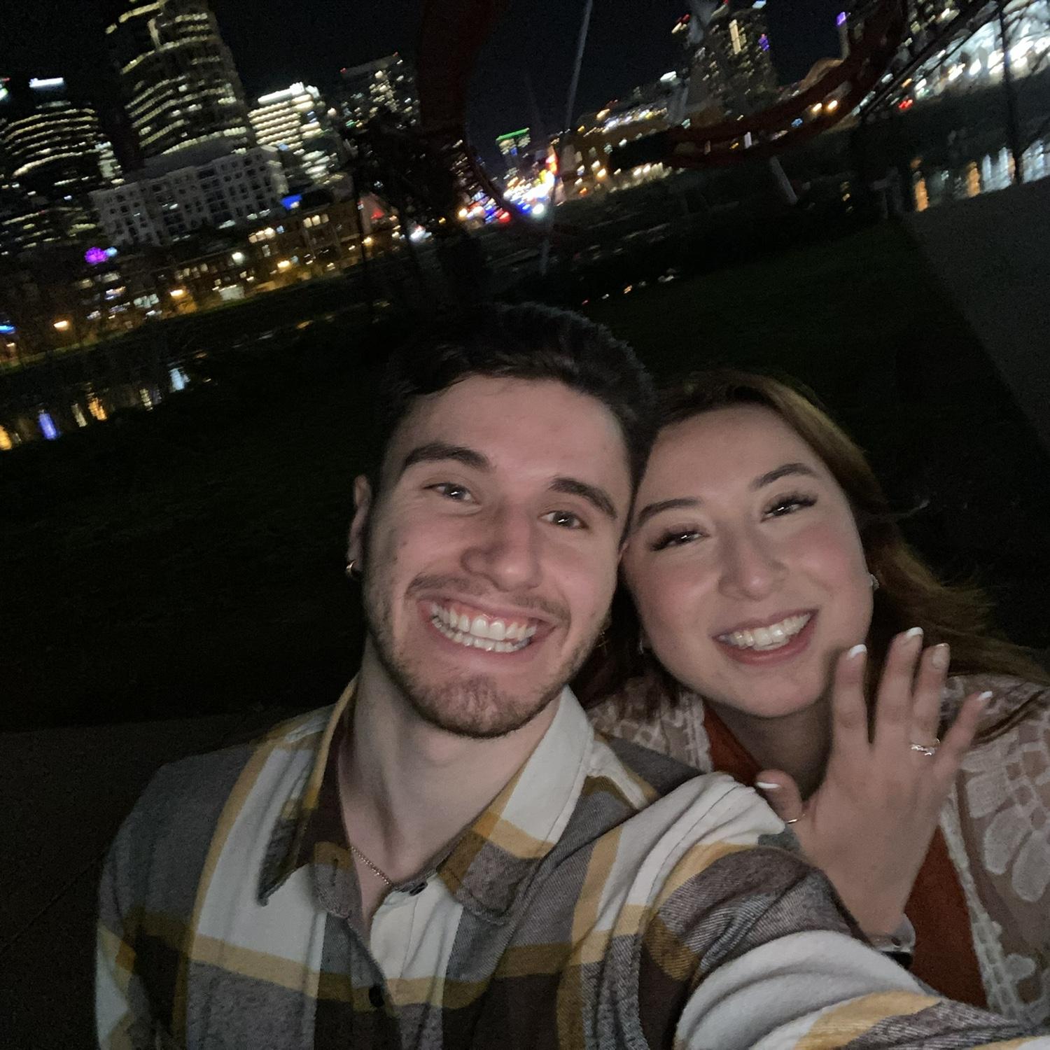 Night we got engaged!