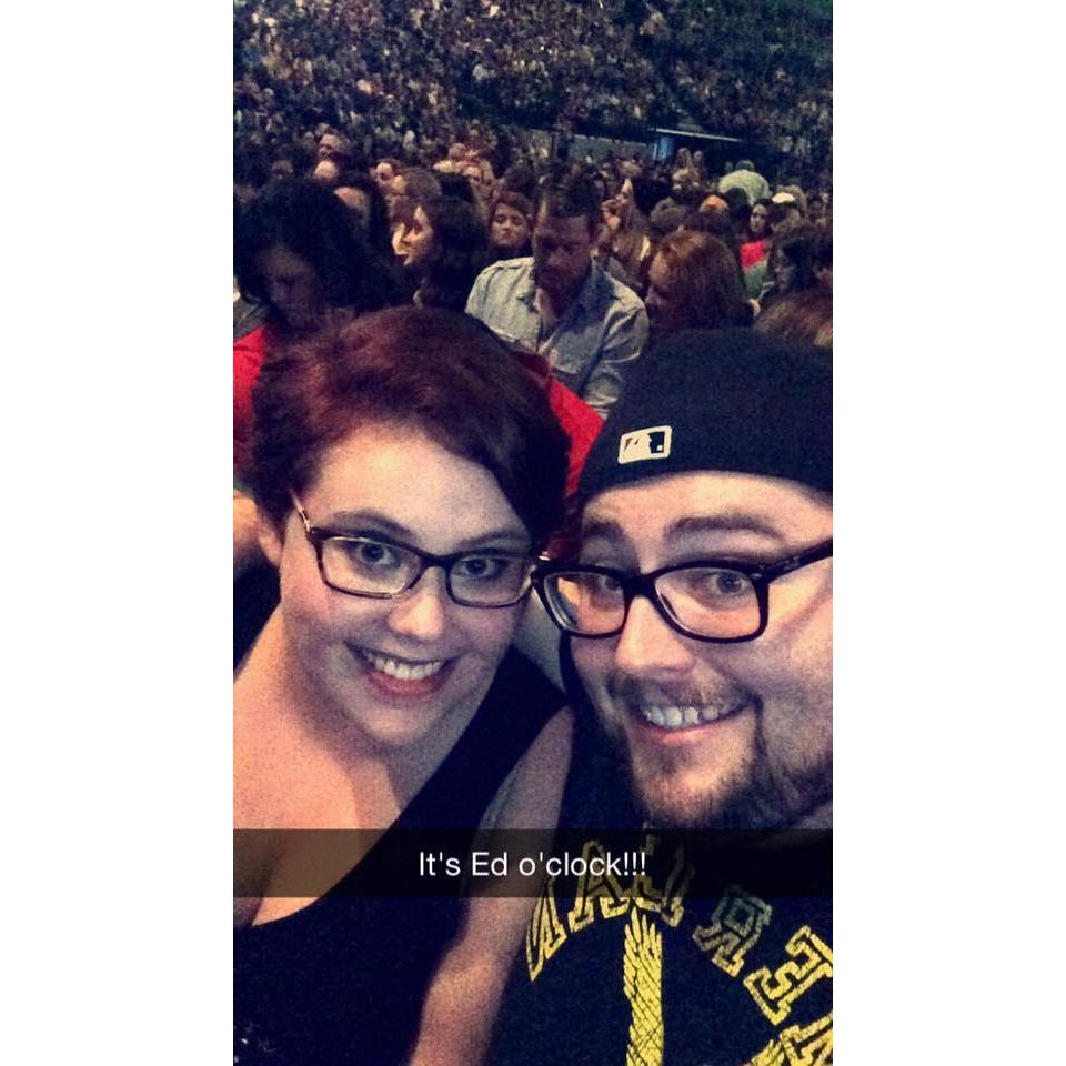 Going to see Ed Sheeran in concert at Bridgestone, September 2016