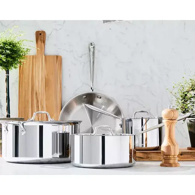 All-Clad Stainless Steel 7-Piece Cookware Set - 100% Exclusive
