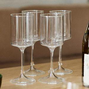 Morgan Wine Glasses - Set of 4 - Clear