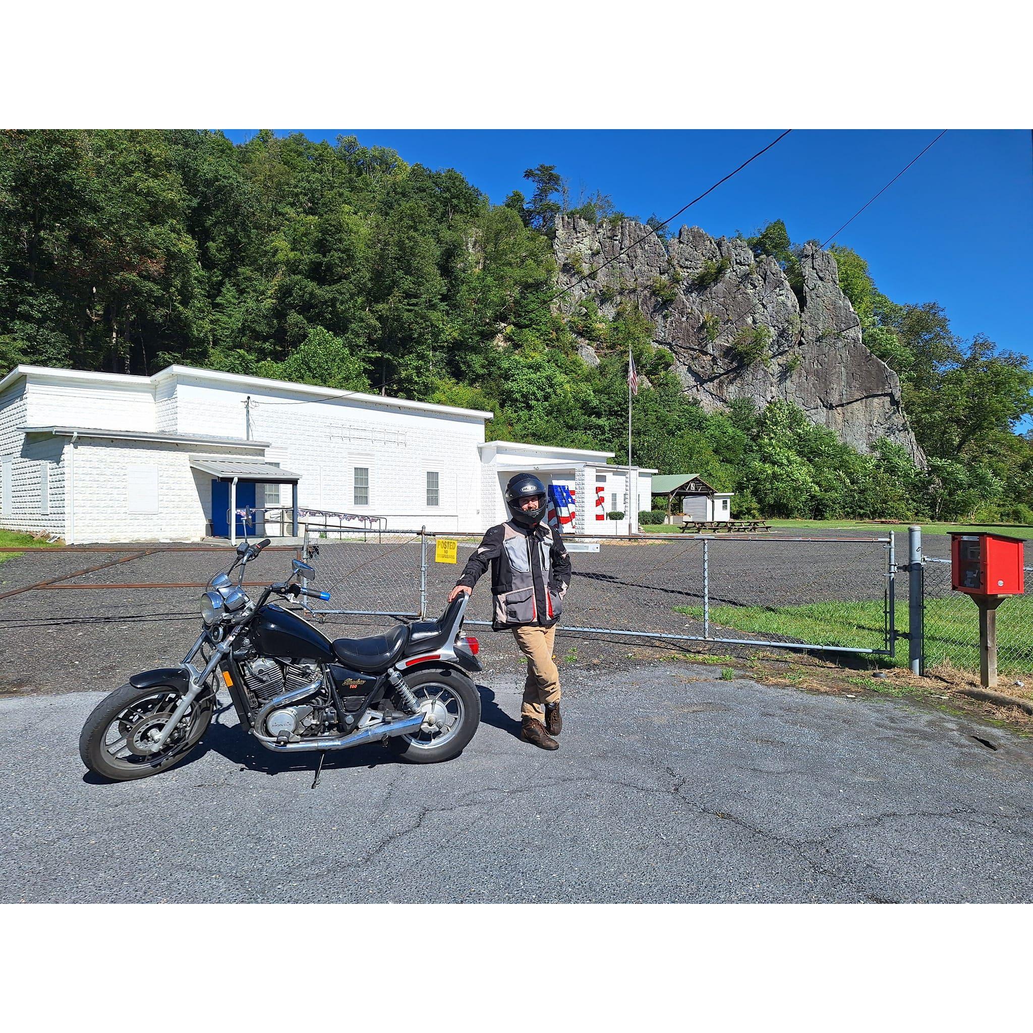 I knew she was "the one" when she agreed to go on a motorcycle ride with me. Near the George Washington National Forest.