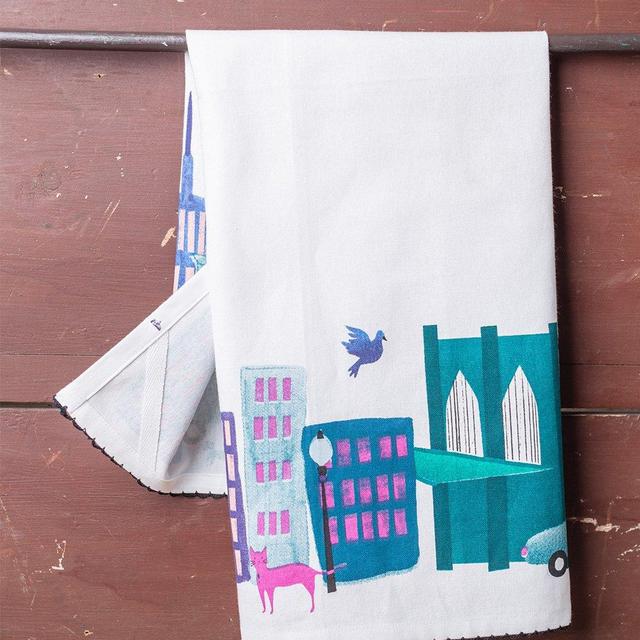 NYC Collage City Dish Towel